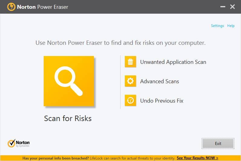 برنامج Norton Power Eraser