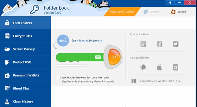 برنامج Folder Lock