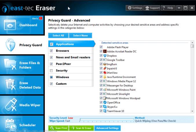 برنامج East Tec Eraser