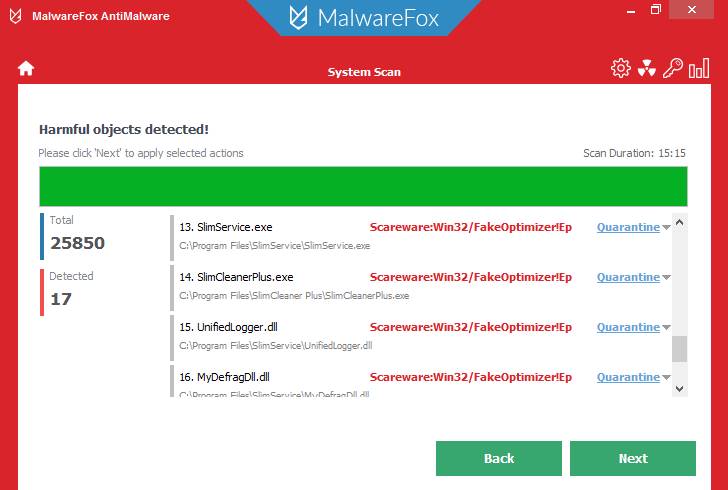 برنامج MalwareFox