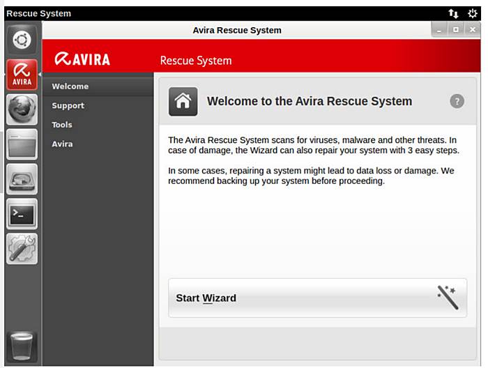 اسطوانة انقاذ افيرا Avira Rescue CD