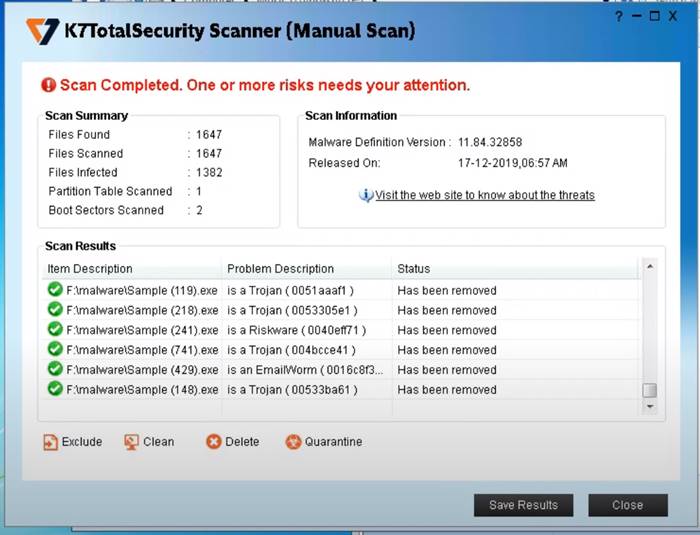 برنامج K7 Scanner For Ransomware